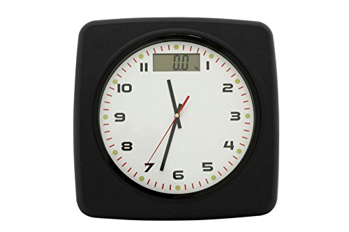 Personen Waage DIGITAL inkl. Uhr schwarz bis 150 Kg STEP ON
