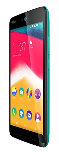 Wiko 9533 Rainbow Jam Smartphone (12,4 cm (5 Zoll) HD IPS-Display, 1,3 GHz Quad-Core Prozessor, 8GB interner Speicher, 1GB RAM, Android 5.1 Lollipop) tÃ¼rkis