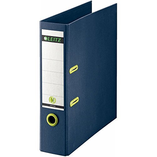 Preisvergleich Produktbild Ordner Recycle A4 8cm d.blau LEITZ 10040069 4002432394807
