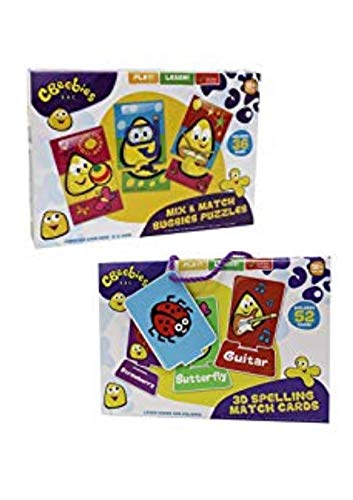 Cbeebies Pack de 2 Juegos de Tarjetas Que Combinan - Edad 18m +