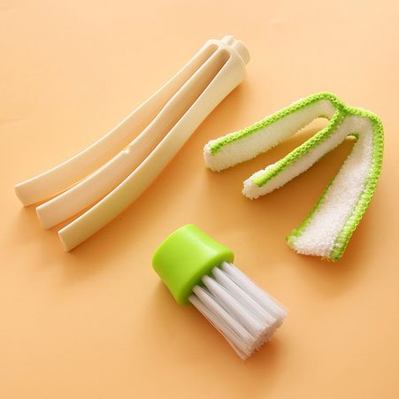 2x Reinigung Bürste für Auto Pflege Haushalt Armaturen Jalousien Lüftung Tastatur Pinsel - 3