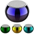 SSN Global Mini Boost 4 Bluetooth Speaker 4D Mini Electroplating Round Steel Speaker - Multicolor - Pack of 1