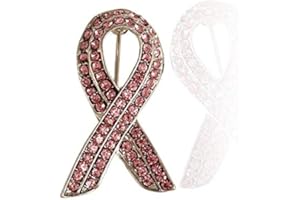 waho Maple2009 Pink Ribbon Awareness Doctor Nurse Breast Cancer Help Love Women Brooch Enamel Pin Badge, 35x25mm