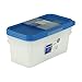 Produktbild Rotho Gefrierdose Domino - Aromafeste Aufbewahrungsbox - 3er Set Vorratsdose BPA-Frei - Reinigung der Gefrierdose in der Spülmaschine - 1.2 l Inhalt Pro Gefrierbox - Weiss/Blau