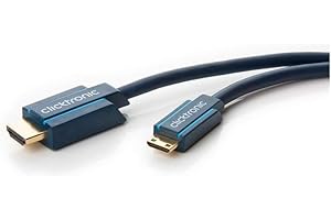 Clicktronic Casual Mini-HDMI kabel adaptera z Ethernet, 4K Ultra HD, 3D-TV, ARC, 2m