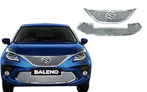 CAR SAAZ Bentley Front Chrome Grill Compatible with Baleno Type-2 (2019-2020)