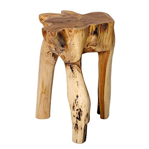 Unique Heavy Solid Teak Wood Coffee Table Wood Stool Root Table Flower Table + Brillibrum Flyer