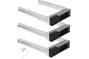 Heretom 3er-Pack 3,5-Zoll-Festplatten-Caddy kompatibel für Dell PowerEdge-Server der 14. Generation R440 R540 R640 R740 R740xd R6415 R7415 R7425 – Hot-Swap-SAS-SATA-Halterungsfach für X7K8W