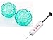 Produktbild Original Franklin Ball 2er Set Ø ca. 10 cm & Togu Ballpumpe 15 cm | zur Schulung von Balance und aufrechtem Gang | perfekt zur Selbstmassage - fördert die Durchblutung