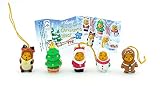 Größe der Figuren ca. 5cm Winnie The Pooh Christmas Figuren mit Beipackezttel [Von Der Firma Tomy]