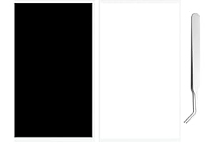 Kaiheng 2PCS adesivi di blocco della luce, 20 * 10cm LED luce oscurante adesivo, oscurante luce 80% ~ 100% adesivi per elettronica, TV, router, orologi con 1PCS pinzette (bianco e nero)