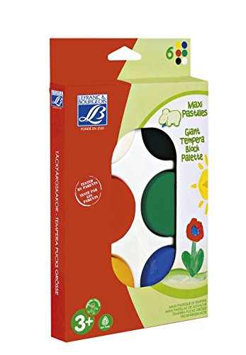 Lefranc & Bourgeois Kinder - Gouachefarben Farbpalette , 6 Farben, extra dick