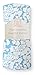 SwaddleDesigns Marquisette Swaddling Blanket, Premium Cotton Muslin, Blue Lush