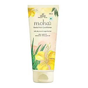 moha: Herbal Hair Conditioner - Soft, silky smooth, tangle-free hair with Aloe, Jojoba Oil, Almond Oil and Wheat Germ Oil, (200ml)