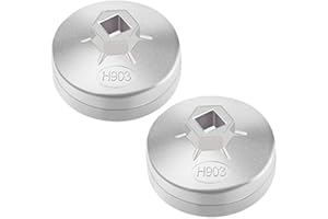 Dasyusuo 2Pcs Oil Filter Wrench 74mm 14 Flute Oil Filter Wrench Socket Removal Tool Oil Filter Removal Socket for BMW Audi Santana or Other Similar Types Car (903)