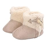 Kolylong Baby Autumn Keep Warm Soft Sole Snow Boots Soft Crib Shoes Toddler Boots
