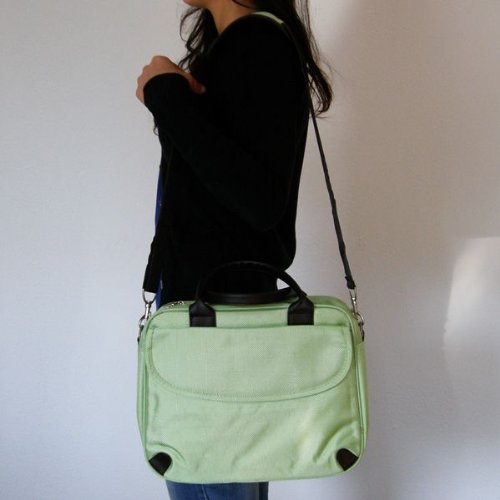 2-TECH Notebook/ Netbook Tasche LADY MESSENGER BAG in GRÜN bis 31 cm (entspricht 12,1“) - 2