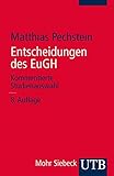 Image de Entscheidungen des EuGH: Kommentierte Studienauswahl