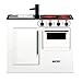 Produktbild MICKI Bistro Miniküche in weiß mit Herd, Spüle und Backofen, Maße ca. 62 x 51cm