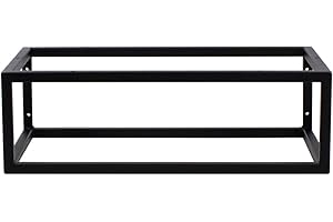 FERRO modern design Wandkonsole Schwarz für Waschtischplatte 60 x 35 x 19 cm - Waschtisch Halterung - Möbelkufen - Waschbecken Halterung - Waschtischkonsole Konsolenträger
