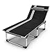 Produktbild Deckchairs Feifei Recliners Sommer Klappstuhl Sonne Liegen Bett Klappbett Aluminiumlegierung Rohr Winter Büro Siesta Bett Einzelbett Camp Bett Zusammenklappbar (Farbe : B)