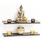 Bluewud Wall Decor Shelf & Display Rack - Stellar Series (Wenge, 4 x 15.75 inch, se... S-TW10-16S2