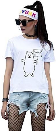 PRIAMS 7 Women's Short Sleeve?Casual T-Shirt?Fashion Top Tee - Cotton - Round Neck - Summer