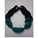 Instylehair Ombre Jumbo Synthetic Hair Extension 24" 1pcs lot Multi Color Straight Braiding Hair Pieces 100g (1b Green)