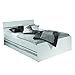 Produktbild Rauch Bett 160x200 mit Schubladen Weiß, Stellmaß LxBxH 209x165x90 cm