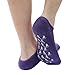 AYAOQIANG Moisturizing Gel Spa Socks for Moisturize Soften Repair Cracked Skin-2Pair (Green + Purple)