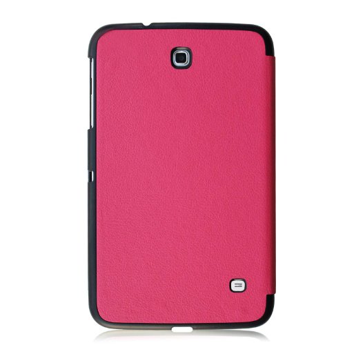 Fintie Samsung Galaxy Tab 4 8.0 Hülle Case – Ultra schlank superleicht Ständer Smart Shell Cover Schutzhülle Etui Tasche mit Auto Schlaf / Wach Funktion, Magenta - 3
