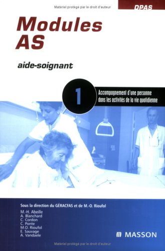 Télécharger Modules AS - 1 - Activité de la vie quotidienne: POD PDF Ebook En Ligne