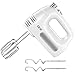 Produktbild Handrührer, Deik Handmixer mit 6 Geschwindigkeitsstufen (300 W, Turbofunktion, Spülmaschinengeeignet, geringes Gewicht, 1 handrührgerät, 2 Rührbesen, 2 Knethaken) weiß