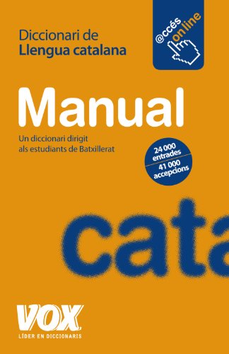 Diccionari manual de llengua catalana (vox - lengua catalana - diccionarios generales)