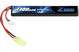 Zeee 2S Lipo Batterie 7.4V 25C 1300mAh Stick-Type Lipo Batterie pour Les Modèles Airsoft