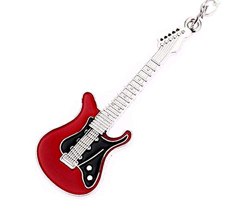 Preisvergleich Produktbild 1x Gitarre Anhänger Schlüsselanhänger, Schlüsselanhänger Auto Schlüsselanhänger Handtasche Tasche Anhänger Dekoration Geschenk Schlüsselbund