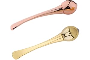 LBB＆ZQQ 2 PCS Eye cream spoon Beauty Eye Roller Massager Facial Skin Care Tools for Dark Circle Facial Massag Anti-wrinkle Anti-aging Eye Massag