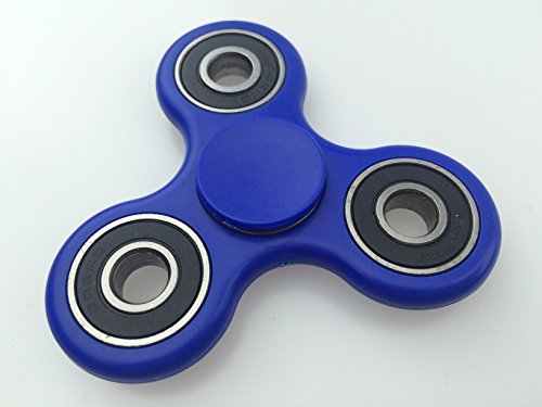 Smartform Fight Spinner Toys For Adults ADHD, Anxiety,Autism Tri-Spinner Fidget Toy Smooth Surface With Metal Inside Color Dark Blue
