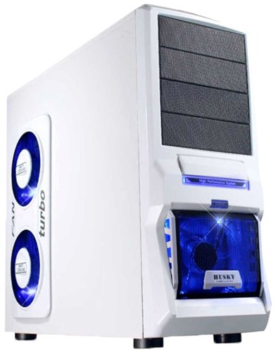 Ankermann HUSKY W7 SSD Desktop-PC (Intel core i7, 3,5GHz, 16GB RAM, 128GB SSD, NVIDIA GTX580 1,5GB, DVD, Win 7 Pro) weiß