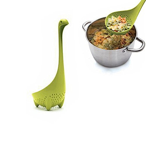 EQLEF® Küche Monster Nessie Mamma Sieb Löffel - Dunkelblau (Grün)