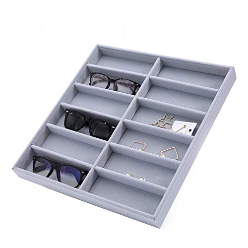 Preisvergleich Produktbild FeliciaWen Brillenlagerung Sonnenbrillen Vitrine Sunglass Eyewear Display Storage Case Tray Sonnenbrille Brillenvitrine