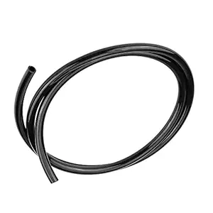 Motorcycle Fuel Pipe, Fuel Line Oil Hose Motorcycle Universal Non Braided Rubber Fuel Line Hose Petrol Oil Pipe 1m Long (Black)