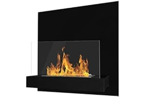 CAMPO24 Cartelo Etanolo Nero Camino Gel Camino Bio-Etanolo Parete Nuovo