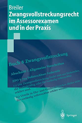 Zwangsvollstreckungsrecht im Assessorexamen und in der Praxis (Springer-Lehrbuch) (German Edition) Buchen