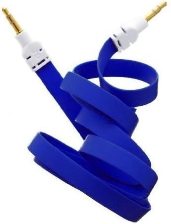 Samsung Galaxy S5 Zoom 3.5mm Colour Cable Audio Cable AUX Auxiliary Lead Jack to Jack (Blue) ExclusiveTo Synamatic