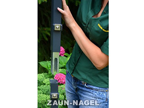 Doppelstabzaun Adapter zur Pfostenverlängerung 60×40 mm - 2