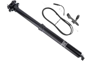 CUTEHAIRY Dropper Seatpost, 30.9mm/31.6mm Bicycle Seatpost, Remoted Control Drop Post with 1x Lever & Cable in Housing, Adjustable Seatpost Tube Internal Cable for Mountain Bike