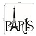 H&D DIY PVC Wall Art Decal Sticker Living Room Bedroom Decoration Wall Sticker Wall Decor Home Decor Decals for Kitchen washroom bedroom Kids Room (paris)
