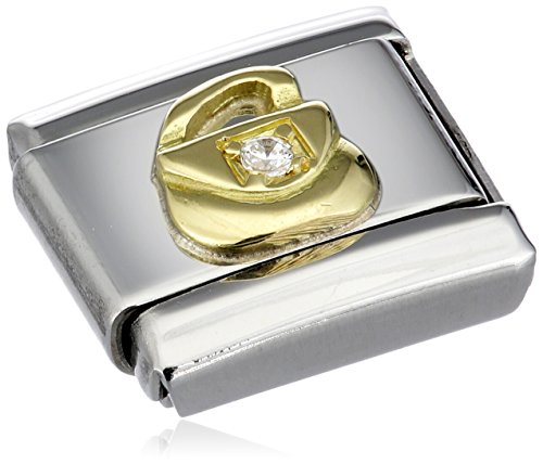 Nomination Comp. Classic Fun Edelstahl, 18K-Gold und Cubic Zirc. (Tasche) 030308