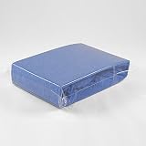 Frottee Spannbettlaken 70 x 140 cm blau Laken Bettlaken Babybett Spannbetttuch Betttuch - 2